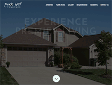 Tablet Screenshot of parkwest-townhomes.com